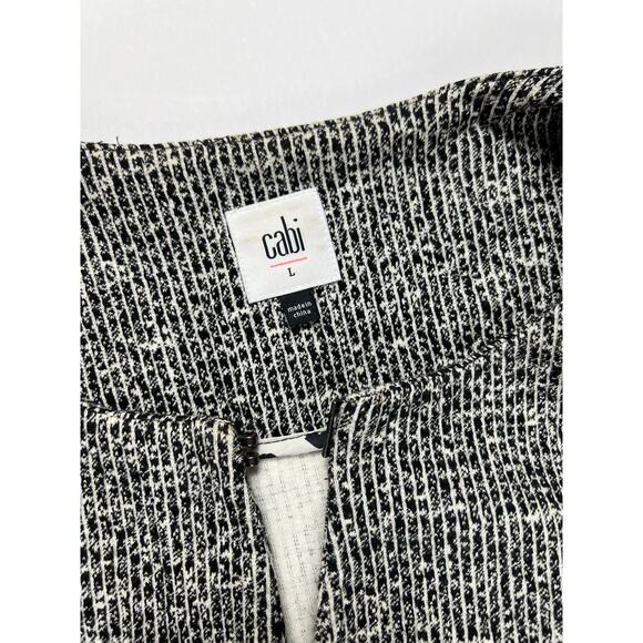 Cabi Women's The Times Jacket Black White size Large L - Picture 2 of 9